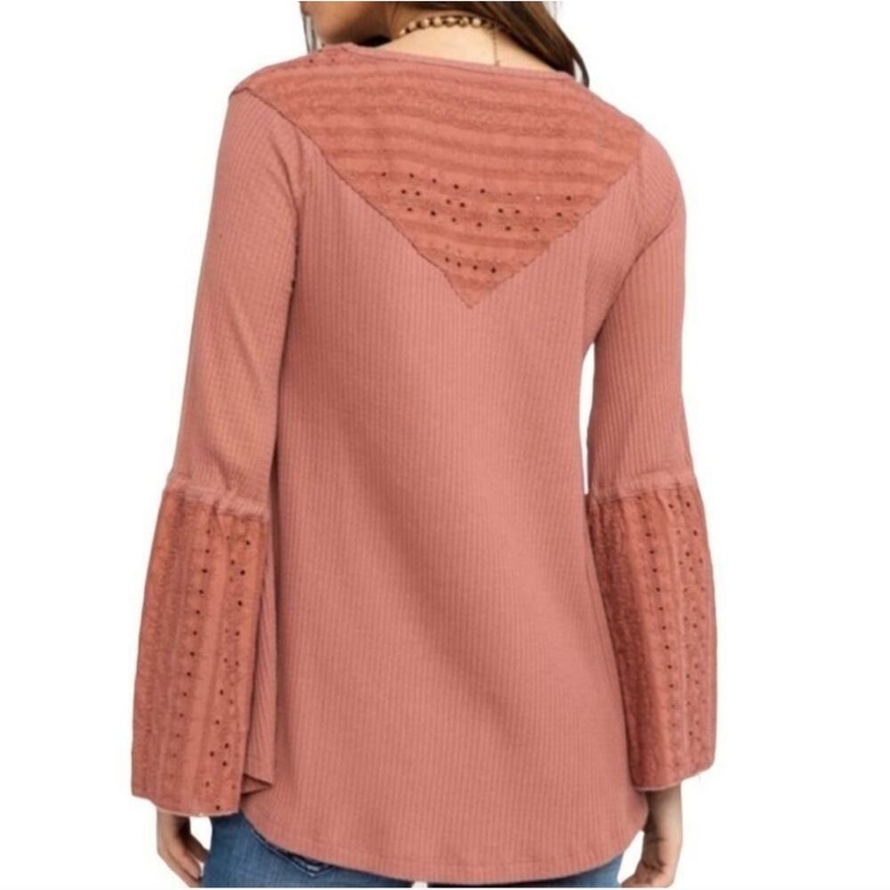 Free people Blush Persian nights bell sleeve top - Picture 3 of 8